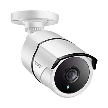 ZOSI 4K Extreme HD Security Camera-8.0MP Waterproof TVI Bullet CCTV bnc Camera for Surveillance System Home Office Using