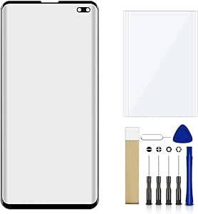 for Samsung Galaxy S10 Plus SM-G975U1 Front Outer Glass Lens Screen Replacement Repair Tool Kit(No LCD Touch & Digitizer)