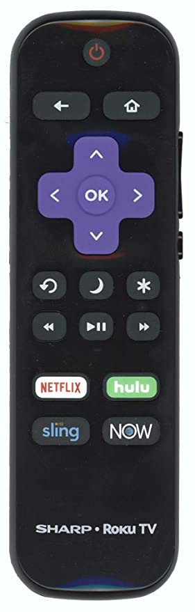 [OEM] Sharp Roku TV LCRCRUDUS20 Remote - Genuine Original Equipment Sharp Roku LC-RCRUDUS-20 (Renewed)