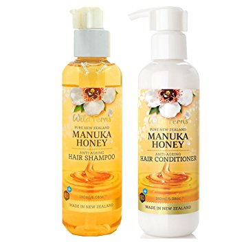 Wild Ferns Manuka Honey Shampoo and Conditioner Set (2 X 6.08 oz)