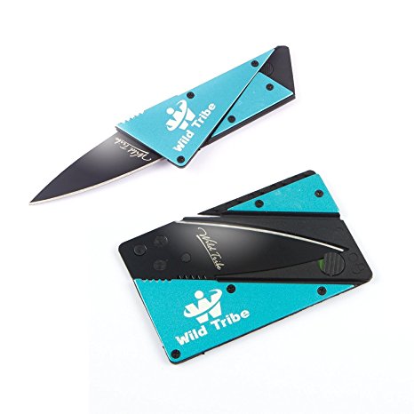 Wild Tribe Card Shaped  Folding Knife- the Perfect Pocket or Survival Tool.