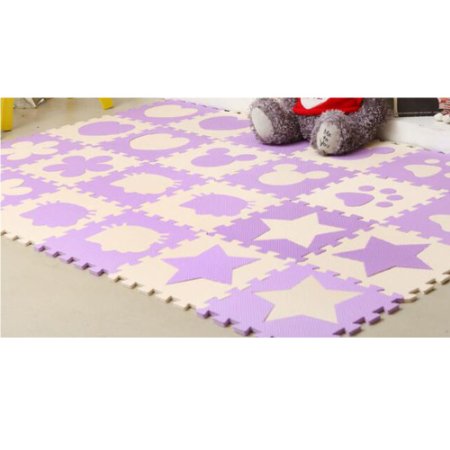 E Support™ 24PCS Kids Soft Safety Interlock Foam Crawling Mat Play Floor Puzzle Rug Floor Pad