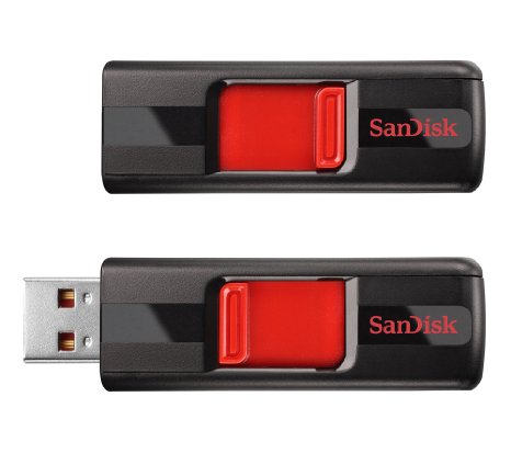 SanDisk Cruzer CZ36 16GB USB 20 Flash Drive 2 Pack2x16GB Frustration-Free Packaging- SDCZ36-016G-AFFP2