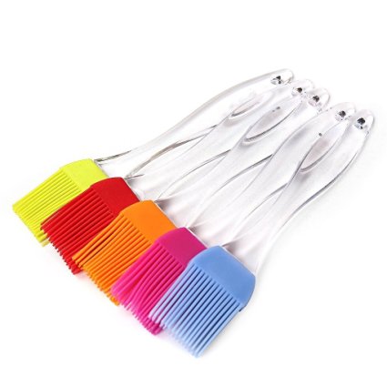 Pastry brush,Dreamwit® 5PCS Silicone Basting Brushes,BBQ Brushes Durable,Attractive,Heat Resistant Kitchen Utensils