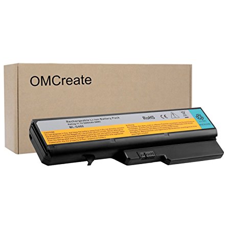 OMCreate Battery for LENOVO L09S6Y02 L09M6Y02 L09L6Y02 G460 G560 B570 - 12 Months Warranty [Li-ion 6-Cell]