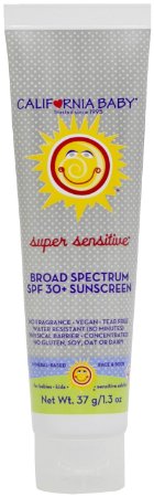 California Baby Super Sensitive Sunscreen Lotion - SPF 30 - Fragrance Free - 13 oz