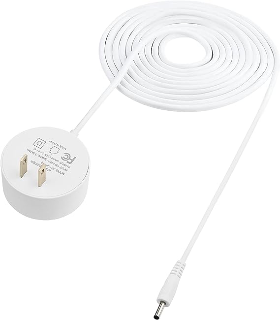 Vebner 17-Foot Power Adapter Compatible with Google Nest Mini, Nest Hub, Nest WiFi Router and Nest WiFi Point Power Cable (Extra Long)