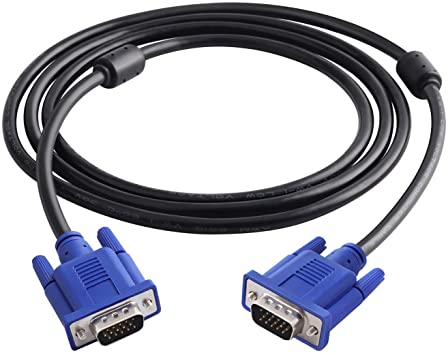 Pasow VGA to VGA Monitor Cable HD15 Male to Male for TV Computer Projector (6 Feet)