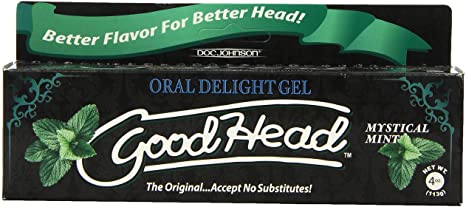 Doc Johnson Good Head Oral Delight Gel, Mystic Mint, (4 Ounces)