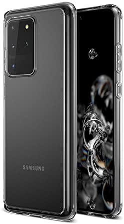 Trianium Clarium Case Designed for Galaxy S20 Ultra (6.9”) (2020) - Clear TPU Cushion/Hybrid Rigid Back Plate/Reinforced Corner Protection Cover for Samsung Galaxy S20Ultra (PowerShare Compatible)
