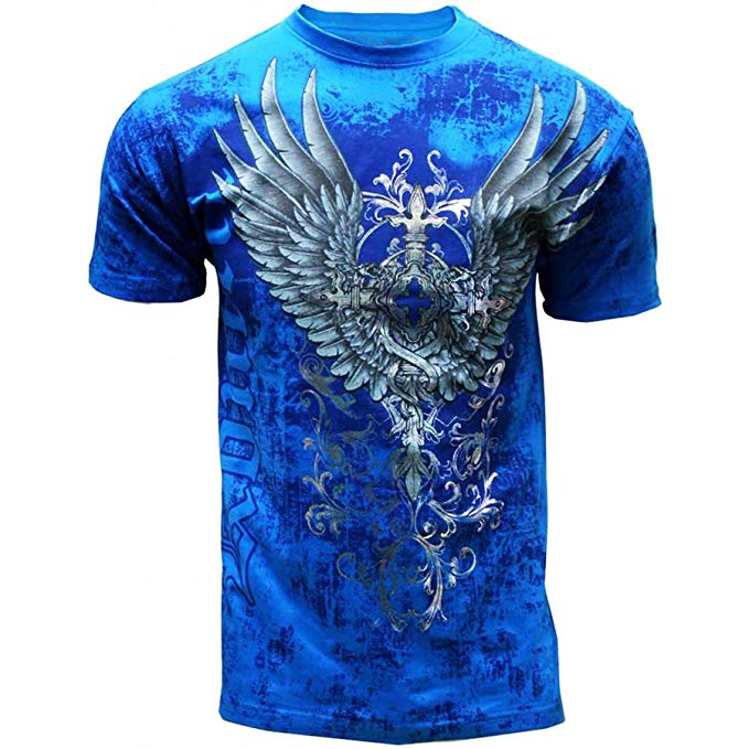 Konflic Men's Flying Eagle Designer MMA T-Shirt