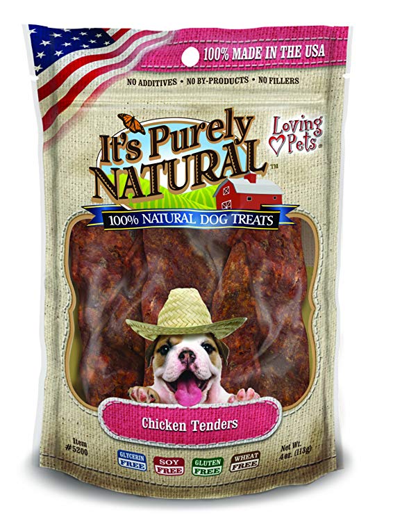 Loving Pets Products It's Purely Natural Dog Treat, 4-Ounce