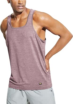 MIER Men's Sleeveless Workout Shirts Quick Dry Swim Athletic Gym Running Muscle Beach Tank Tops for Men