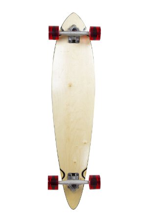SCSK8 Natural Blank & Stained Assembled Complete Longboard Skateboard