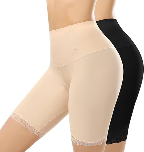 CMTOP Women's Safety Shorts Anti Chafing Long Leg Knickers Underwear, Stretch Tights High Waisted Yoga Shorts Tummy Control Knickers