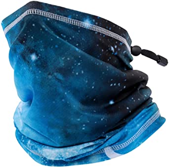 AstroAI Neck Gaiter Face Mask Adjustable Bandana Breathable Balaclava UV Protection Face Scarf Cover for Men Women