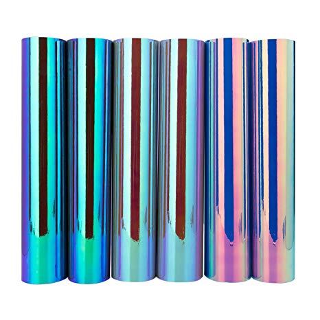 TECKWRAP Holographic Precut Adhesive Vinyl Sheets, Vintage