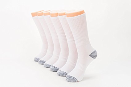 Jaybally Men’s 6 Pack Athletic Crew Socks Classic Comfort Size 10-13 (Shoe Size 6-12)