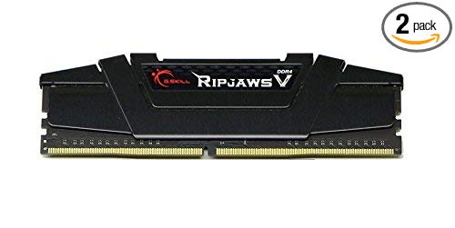 G.SKILL 8GB (2 x 4GB) Ripjaws V Series DDR4 PC4-25600 3200MHz for Intel Z170 Platform/Intel X99 Platform Desktop Memory Model F4-3200C16D-8GVKB