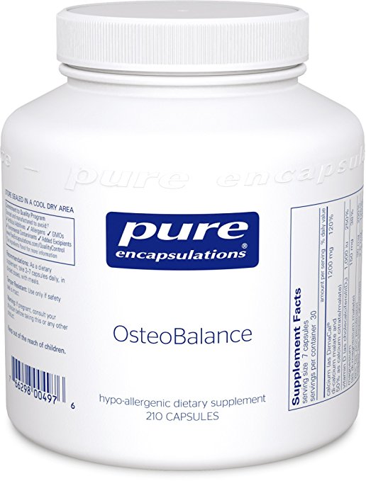 Pure Encapsulations - OsteoBalance - Hypoallergenic Supplement to Promote Calcium Absorption and Enhance Healthy Bone Mineralization* - 210 Capsules
