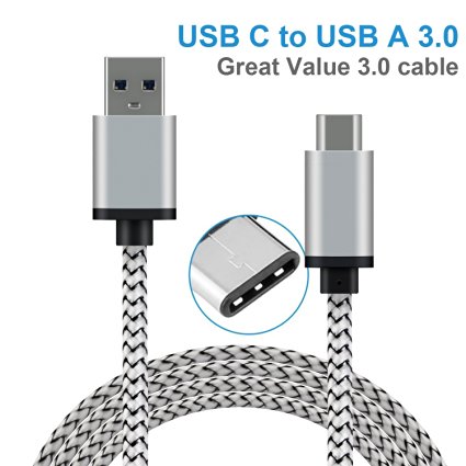 Motoraux 6.6Ft[2M] USB-C Type C Cable for USB 3.1 Type-C Devices Including the MacBook, ChromeBook Pixel, Nexus 5X, Nexus 6P, Nokia N1 Tablet, OnePlus 2 and More