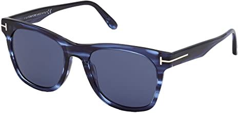 Tom Ford BROOKLYN FT 0833 Striped Blue/Blue 54/20/145 men Sunglasses