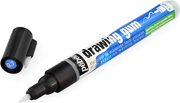Pebeo Drawing Gum Pen - 0.7mm Nib - Includes Nib Replacement - Single Pen