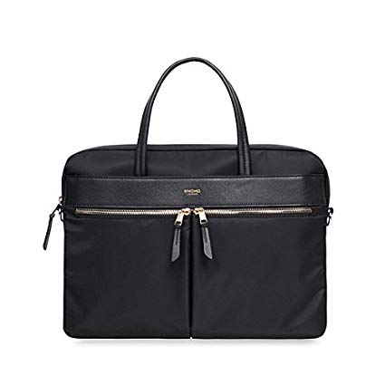 Knomo Luggage Women's Hanover Briefcase, Black, One Size