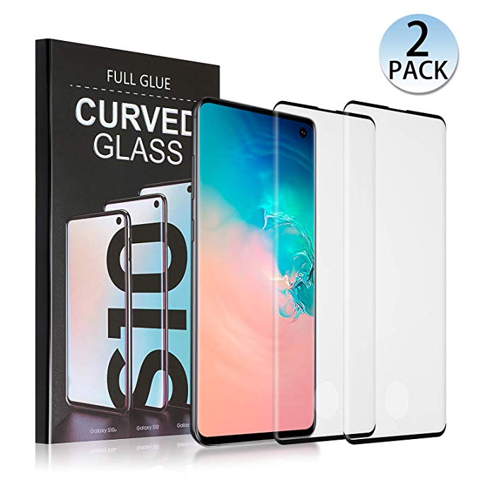 Xawy [2-Pack] for Galaxy S10 Screen Protector Tempered Glass,[Anti-Fingerprint][No-Bubble][Scratch-Resistant] Glass Screen Protector for Samsung Galaxy S10