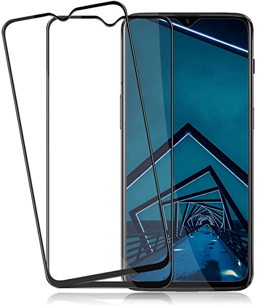 Oneplus 6T Screen Protector by BIGFACE, [2 Pack] Full Coverage Premium Tempered Glass, Case Friendly, 9H Hardness, HD Clarity, 3D Touch Accuracy Anti-Bubble Film for Oneplus 6T