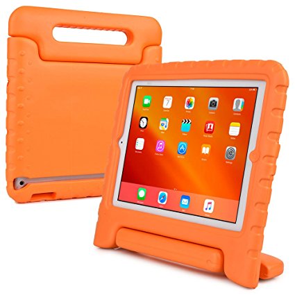 Apple iPad 4 3 2 kids case, [2-in-1 Bulky Handle: Carry & Stand] COOPER DYNAMO Rugged Heavy Duty Children’s Cover   Handle, Stand & Screen Protector - Boys Girls Elderly (Orange)