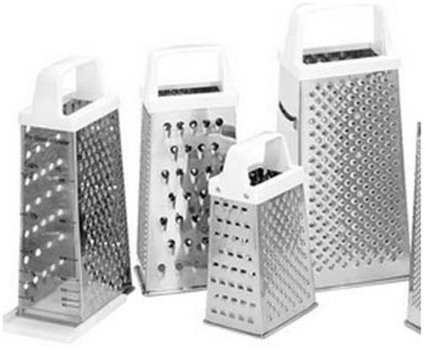 Fox Run Box Grater, Four Sided, 6-Inch