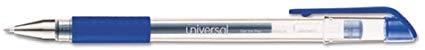 Universal 39511 Roller Ball Stick Gel Pen, Blue Ink, Medium, Dozen