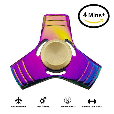 Fidget Hand Spinner,Vcall Spinner Fidget Ceramic Bearing High Speed Tri-spinner ADHD Fidget Toy for Stress Relief,Anxiety and Autism Adults or Kids,Colorful