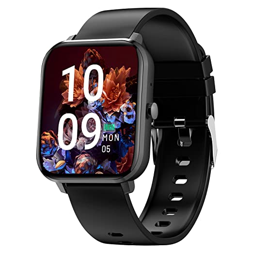 Crossbeats Ignite Advanced Dedicated Bluetooth Calling smartwatch for Men & Women,Dial pad, 1.7” RealHue™ Display, 250  smartwatch Faces, Heart Rate & SpO2, Multi-Sport Modes, 15 Days Battery (Black)