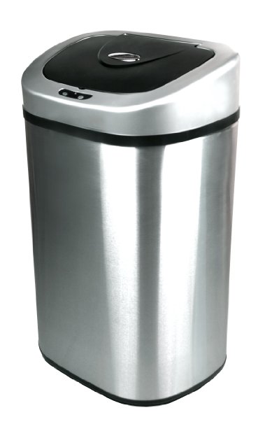 Nine Stars DZT-80-4 Infrared Touchless Stainless Steel Trash Can 211-Gallon