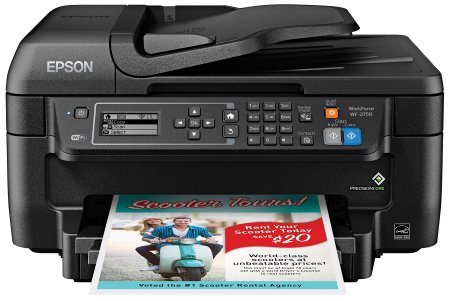 Epson WorkForce WF-2750 All-in-One Wireless Color Printer with Scanner, Copier and Fax