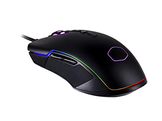 Cooler Master CM310 Gaming Mouse with Ambidextrous Grips, 10000 DPI Optical Sensor, and RGB Illumination