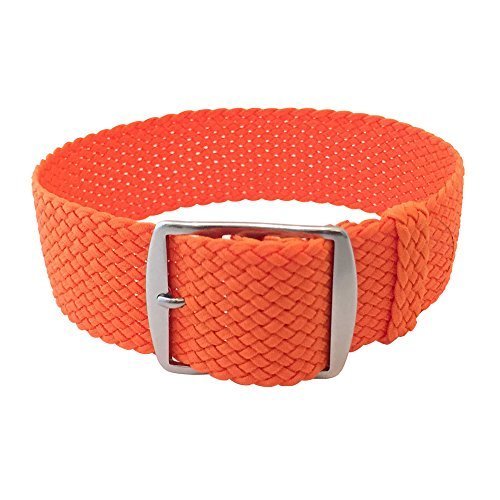 Wrist And Style Perlon Watch Strap - Orange | 20mm