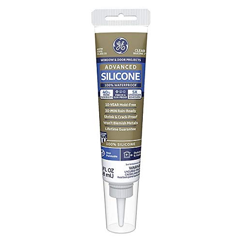 2.8 oz. Clear Silicone Window and Door Caulk Tube