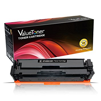 Valuetoner Compatible Toner Cartridge Replacement Set For HP 201X (1 Black) CF400X For Use With HP Color LaserJet Pro M252 MFP M277 M277DW M252DW