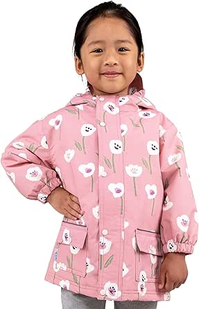 JAN & JUL Waterproof Fleece Lined Rain Jacket, Raincoat for Kids