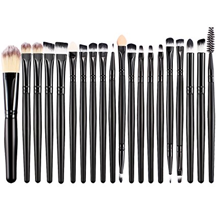 BESTOPE Makeup Brushes 20 Pieces Makeup Brush Set Professional Face Eyeliner Shadow Blush Cosmetic Brushes Set for Powder Liquid Cream