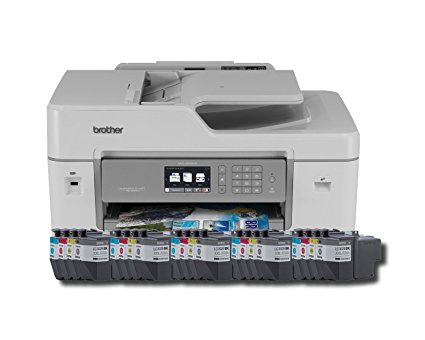 Brother Printer MFCJ6535DWXL Wireless color Printer with Scanner, Copier & Fax, Amazon Dash Replenishment Enabled