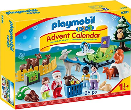 PLAYMOBIL - 1.2.3 9391 Advent Calendar, Christmas in the Forest, For Children Ages 18 Months