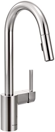 Moen 7565 Align One-Handle Modern Kitchen Pulldown Faucet with Reflex and Power Clean Spray Technology, Chrome