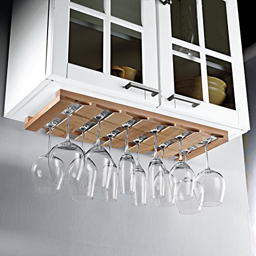 Wooden Hanging Stemware Rack