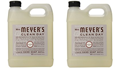 Mrs. Meyer's Liquid Hand Soap Refill, Lavender, 33 Fluid Ounce Pack of 2