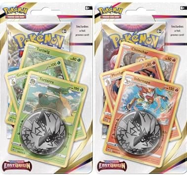 Pokemon TCG: Lost Origin - Premium Checklane Blister Pack (Torterra and Infernape, 2 Pack)