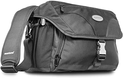 Mantona Neolit II SLR Shoulder Bag with Camera Case - Black